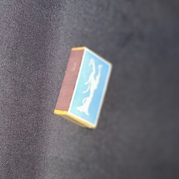 Vintage RARE Blue and White Grecian Match box from Bantam Match Corp. as new - Picture 7 of 10